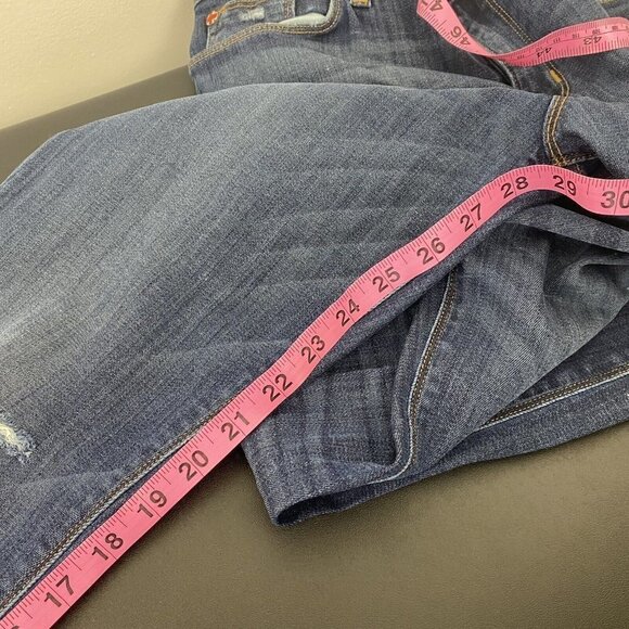 Hudson Womens Skinny Jeans Size 29 Medium Wash Distressed Nico Mid Rise - Picture 9 of 11